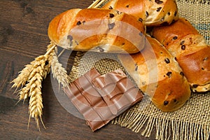 Bread with chocolate