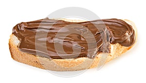 Bread with chocolate spread