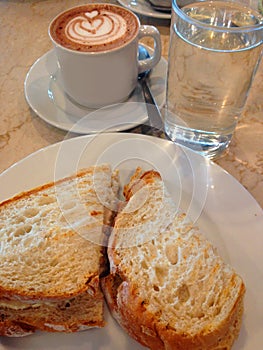 Bread and coffee