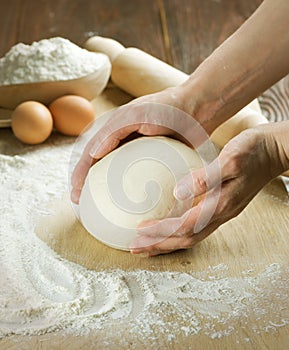 Pane cucinando. impasto 