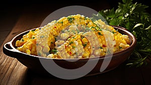 bread corn dish