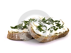 Bread with curd