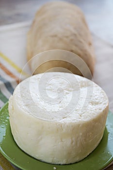 Bread and ewe's milk cheese or pecorino