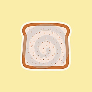 bread flat design vetor illustration