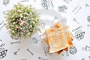 Bread and flower