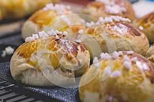 Bread freshly baked straight out of the oven