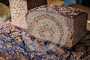 Bread with hemp seeds