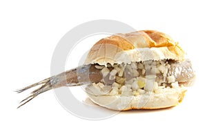 Bread with herring