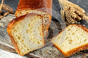 bread with holes, Crispy artisan ciabatta bread, Food blog pastries flour hot morning fresh bread