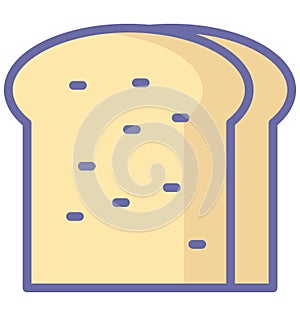 Bread Isolated Vector icon which can easily modify or edit Bread Isolated Vector icon which can easily modify or edit