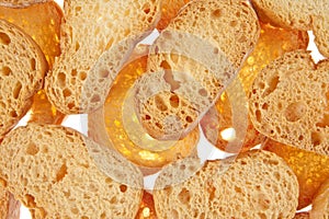 Bread isolated white background photo