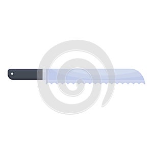 Bread knife icon cartoon vector. Cook dish