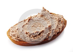 Bread with liver pate