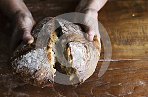 Bread loaf food photography recipe idea