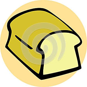 Bread loaf vector illustration