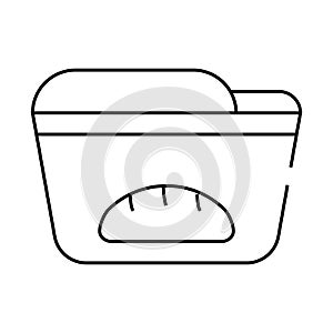 bread maker line icon vector symbol illustration