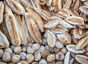 Bread in a market in Harar in Ethiopia