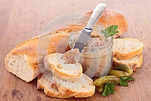 Bread and meat spread