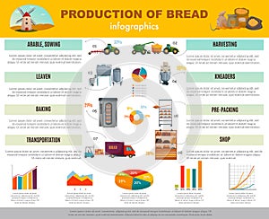 Bread Production Infographics