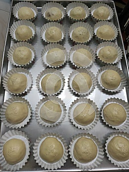 Bread proofing before bake in the oven