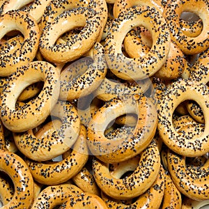 Bread rings background