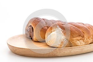 bread roll with cream