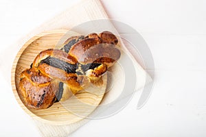 Bread roll with poppy seeds