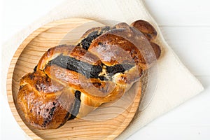 Bread roll with poppy seeds