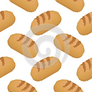 bread seamless pattern with pixel theme2