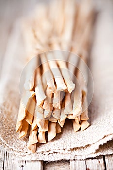 Bread sticks grissini torinesi