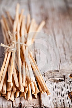 Bread sticks grissini torinesi