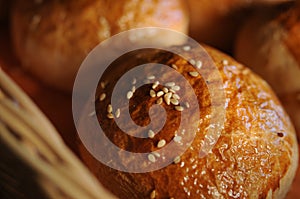 Bread, on a store selling food on a market place photo