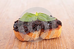 Bread and tapenade