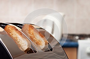 Bread toaster in the kitchen