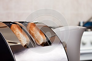 Bread toaster in the kitchen