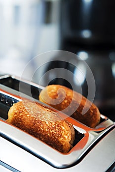 Bread toaster in the kitchen