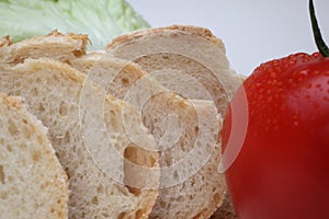 Bread with tomato