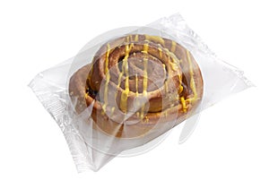 Bread in transparent plastic folie