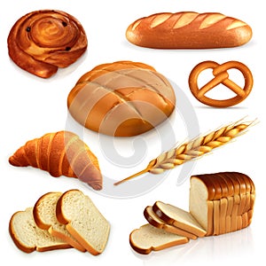 Bread vector icons photo