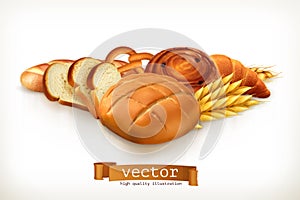 Bread, vector illustration