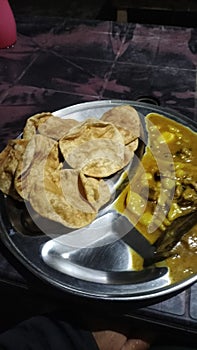 Bread vegetable in different ways for lunch in darbhanga bihar india