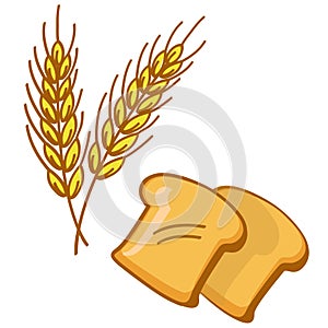 Bread and wheat