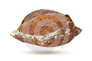 Bread on white background