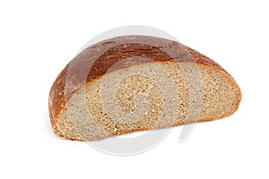 Bread on white background. Flour Product