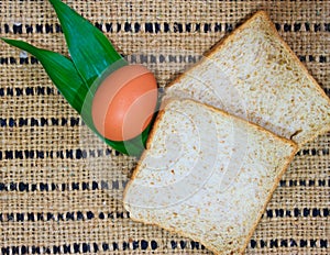 Bread on wood table