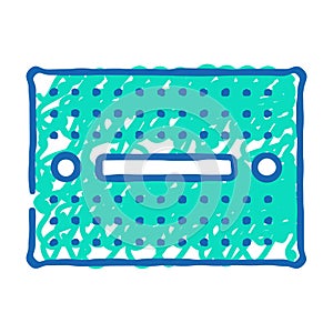 breadboard prototyping electronics icon doodle illustration
