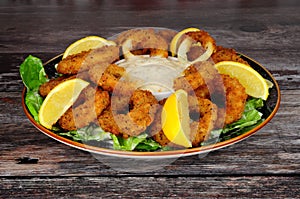 Breadcrumb Covered Calamari Rings