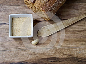 Breadcrumb in a white recipe