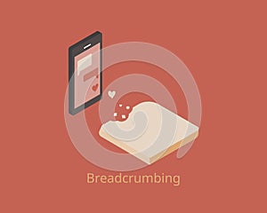 Breadcrumbing relationship is the act of sending out flirtatious, but no committal social signals