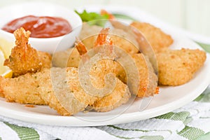 Breaded Butterfly Prawns photo